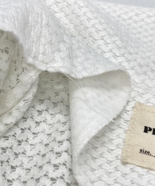 PLATEAU STUDIO（プラテウスタジオ）PLATEAU STUDIO (プラテウスタジオ) SUMMER SHIRT/サマーシャツ ホワイト×ブルー サイズ:1の古着・服飾アイテム