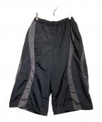 COOTIE PRODUCTIONSクーティープロダクツ）の古着「Nylon Paneling Shin Cut Wide Track Pants」｜ブラック×グレー