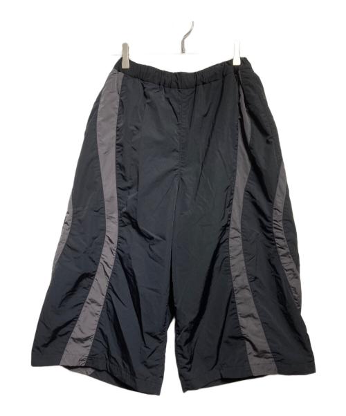 COOTIE PRODUCTIONS（クーティープロダクツ）COOTIE PRODUCTIONS (クーティープロダクツ) Nylon Paneling Shin Cut Wide Track Pants ブラック×グレー サイズ:Ｓの古着・服飾アイテム