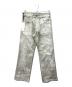 SUBLATIONS（サブレーションズ）の古着「SNOW CRACKING COATED CORDUROY PANTS」｜グリーン×ホワイト