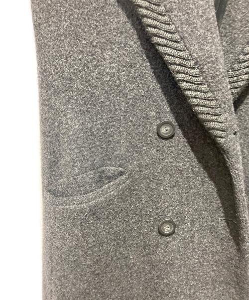 GIORGIO ARMANI（ジョルジオアルマーニ）GIORGIO ARMANI (ジョルジオアルマーニ) ダブルロングコート グレー サイズ:Freeの古着・服飾アイテム