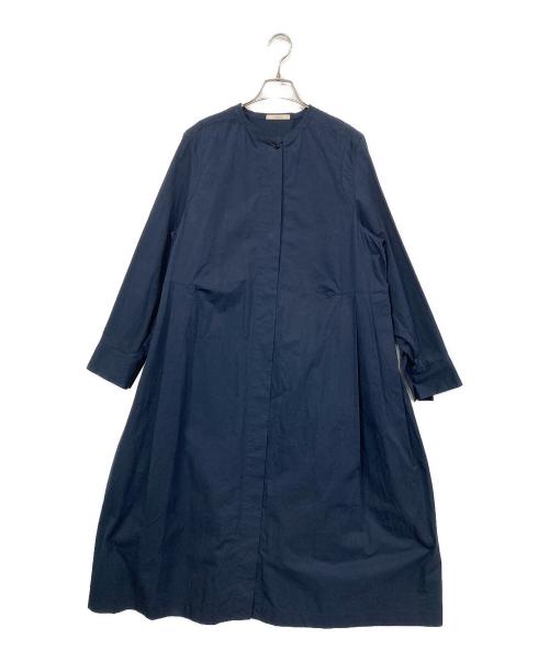 wagona（ワゴナ）wagona (ワゴナ) ハイカウントコットンツイルワンピース ネイビー サイズ:Mの古着・服飾アイテム