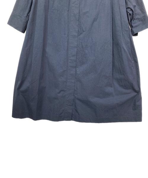 wagona（ワゴナ）wagona (ワゴナ) ハイカウントコットンツイルワンピース ネイビー サイズ:Mの古着・服飾アイテム
