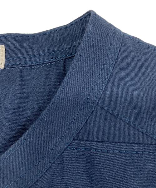 wagona（ワゴナ）wagona (ワゴナ) ハイカウントコットンツイルワンピース ネイビー サイズ:Mの古着・服飾アイテム