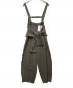 Ameriアメリ）の古着「MEDI FAKE SLEEVE SUSPENDER PANTS」｜カーキ