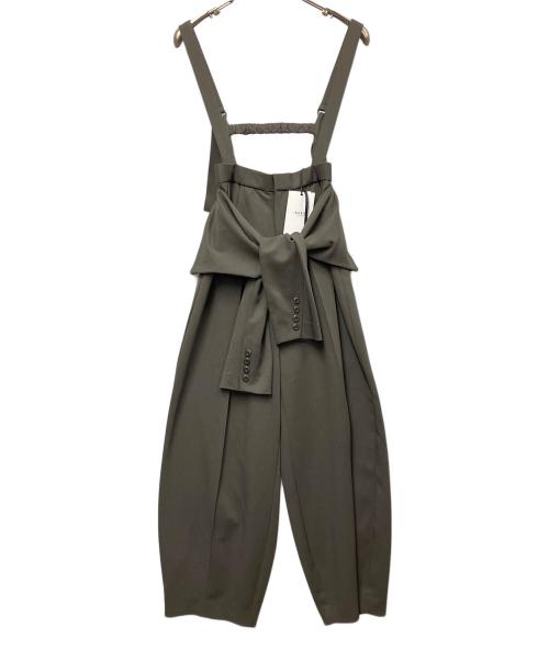 Ameri（アメリ）AMERI (アメリ) MEDI FAKE SLEEVE SUSPENDER PANTS カーキ サイズ:Sの古着・服飾アイテム