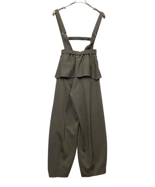 Ameri（アメリ）AMERI (アメリ) MEDI FAKE SLEEVE SUSPENDER PANTS カーキ サイズ:Sの古着・服飾アイテム