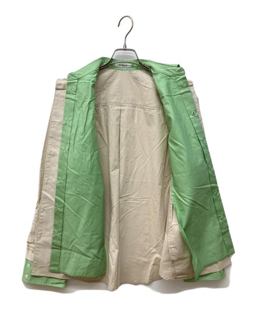 CLANE（クラネ）CLANE (クラネ) TWO TONE LAYERED SHIRTS　ツートーン レイヤード シャツ　長袖シャツ ベージュ サイズ:1の古着・服飾アイテム