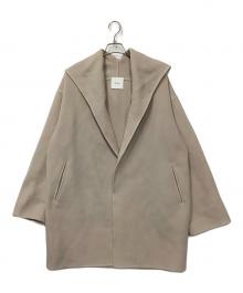 Spick and Span（スピック＆スパン）の古着「ダブルモッサリバーフーディーコート」｜グレー