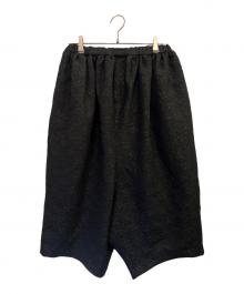 BLACK COMME des GARCONS（ブラックコムデギャルソン）の古着「フラワージャガードイージーハーフパンツ」｜ブラック