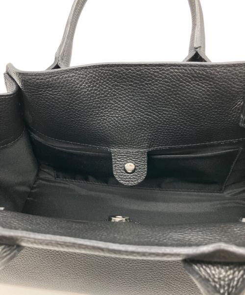 AULENTTI（オウレンティ）AULENTTI (オウレンティ) ミニマルレザートートバッグ ブラックの古着・服飾アイテム