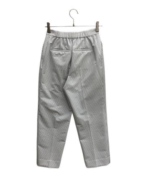 ANAYI（アナイ）ANAYI (アナイ) サッカーストレッチテーパードパンツ ホワイト×グレー サイズ:SIZE34の古着・服飾アイテム