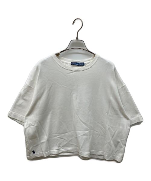 POLO RALPH LAUREN（ポロ・ラルフローレン）POLO RALPH LAUREN (ポロ・ラルフローレン) クロップドTシャツ ホワイト サイズ:XLの古着・服飾アイテム