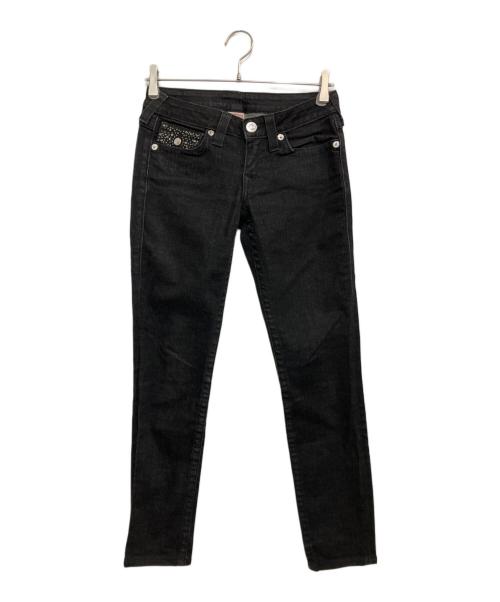 TRUE RELIGION（トゥルー レリジョン）TRUE RELIGION (トゥルー レリジョン) デニムパンツ ブラック サイズ:27の古着・服飾アイテム