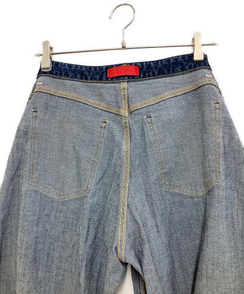 RED CARD（レッドカード）RED CARD (レッドカード) Montana カーブ ワイドデニム インディゴ サイズ:24の古着・服飾アイテム