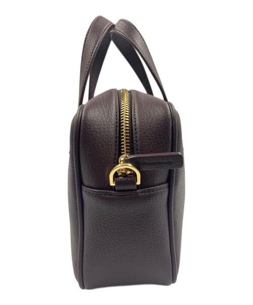 FIBRENO（フィブレノ）FIBRENO (フィブレノ) 2WAYショルダーバッグ MINI BAGUETTE DARK CHOCOLATEの古着・服飾アイテム