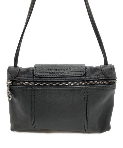 LONGCHAMP（ロンシャン）LONGCHAMP (ロンシャン) LE PLIAGE CUIR　ル プリアージュ キュイール ブラックの古着・服飾アイテム