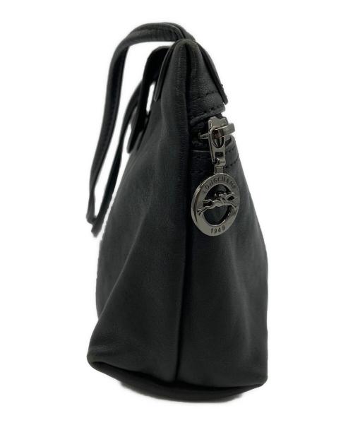LONGCHAMP（ロンシャン）LONGCHAMP (ロンシャン) LE PLIAGE CUIR　ル プリアージュ キュイール ブラックの古着・服飾アイテム