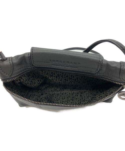 LONGCHAMP（ロンシャン）LONGCHAMP (ロンシャン) LE PLIAGE CUIR　ル プリアージュ キュイール ブラックの古着・服飾アイテム