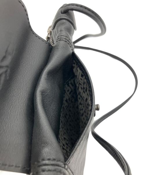 LONGCHAMP（ロンシャン）LONGCHAMP (ロンシャン) LE PLIAGE CUIR　ル プリアージュ キュイール ブラックの古着・服飾アイテム