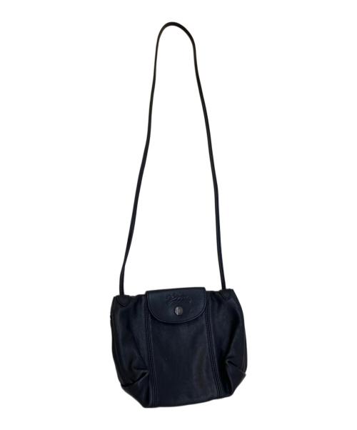 LONGCHAMP（ロンシャン）LONGCHAMP (ロンシャン) LE PLIAGE CUIR　ル プリアージュ キュイール ブラックの古着・服飾アイテム