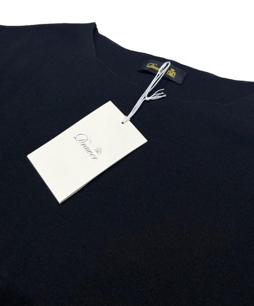 DRAWER（ドゥロワー）DRAWER (ドゥロワー) 16Gミラノ編みパフスリーブニットワンピース ブラック サイズ:FREEの古着・服飾アイテム