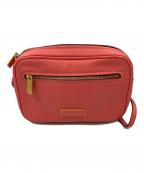 Marc by Marc Jacobsマークバイマークジェイコブス）の古着「レザーショルダーバッグ」｜ピンク