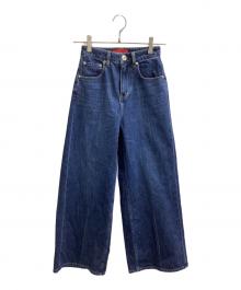 RED CARD×23区（レッドカード×ニジュウサンク）の古着「センタープレスデニム ワイドパンツ / 26年モデル / PRWSLS0019」｜インディゴ