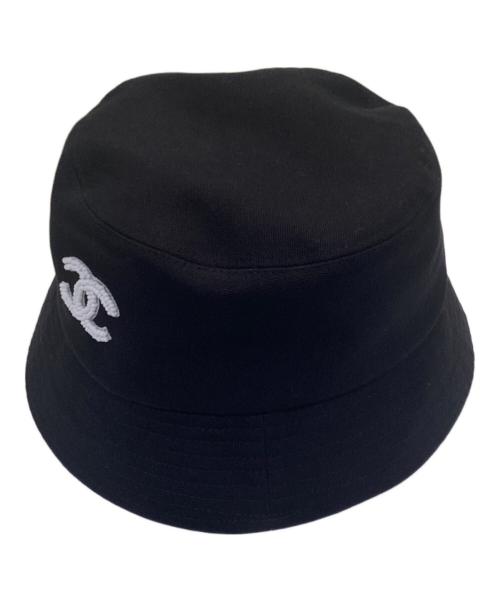 CHANEL（シャネル）CHANEL (シャネル) ココマークビーズバケットハット ブラック サイズ:Mの古着・服飾アイテム