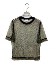 DRIES VAN NOTEN（ドリスヴァンノッテン）の古着「レオパードシアートップス」｜オリーブ