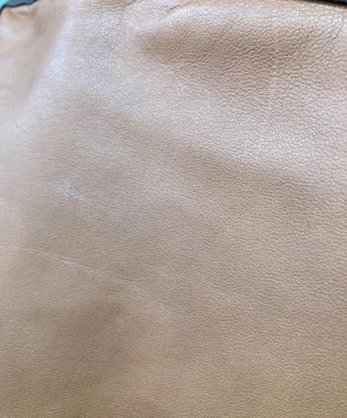 MARTIN MARGIELA（マルタン・マルジェラ）MARTIN MARGIELA (マルタン・マルジェラ) ZIPデザイン レザーノーカラージャケット / 08AW / ここのえ期 白タグ / イタリア製 ブラウン サイズ:38の古着・服飾アイテム