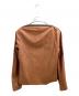 MARTIN MARGIELA (マルタン・マルジェラ) ZIPデザイン レザーノーカラージャケット / 08AW / ここのえ期 白タグ / イタリア製 ブラウン サイズ:38：60000円