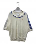 adidasアディダス）の古着「KNITTED RESORT SHIRT」｜アイボリー