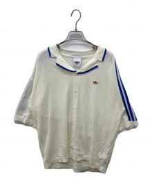 adidas（アディダス）の古着「KNITTED RESORT SHIRT」｜アイボリー