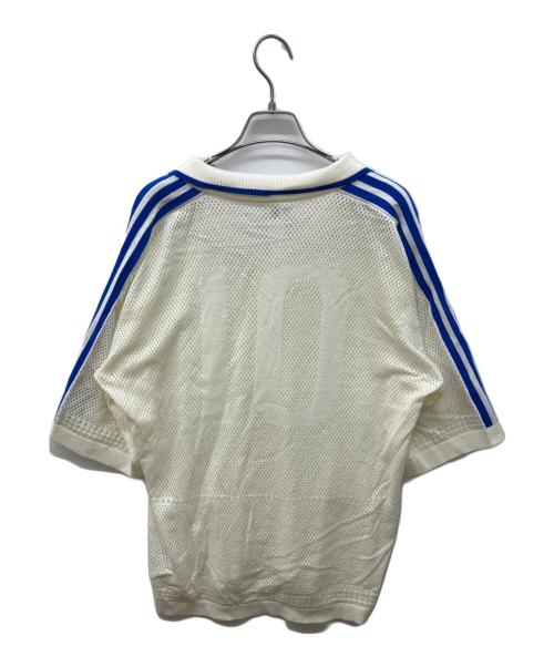 adidas（アディダス）adidas (アディダス) KNITTED RESORT SHIRT アイボリー サイズ:Lの古着・服飾アイテム