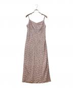 HER LIP TOハーリップトゥ）の古着「Cherry Pattern Camisole Dress　チェリー パターン キャミソール ドレス　ワンピース」｜パープル