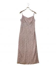 HER LIP TO（ハーリップトゥ）の古着「Cherry Pattern Camisole Dress　チェリー パターン キャミソール ドレス　ワンピース」｜パープル