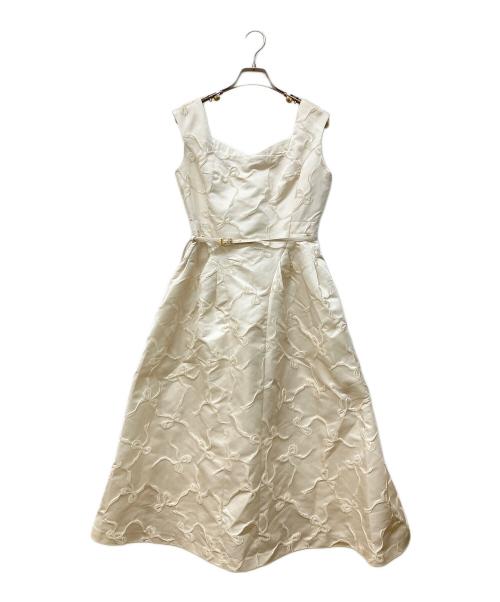 HER LIP TO（ハーリップトゥ）HER LIP TO (ハーリップトゥ) Le Lien Jacquard Dress　ル・リアン ジャガード ドレス アイボリー サイズ:Mの古着・服飾アイテム