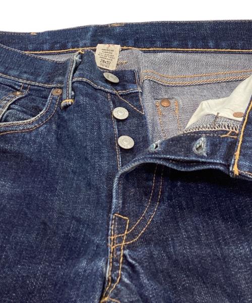 RRL（ダブルアールエル）RRL (ダブルアールエル) ボタンフライストレートデニムパンツ / R151RB03 インディゴ サイズ:28の古着・服飾アイテム