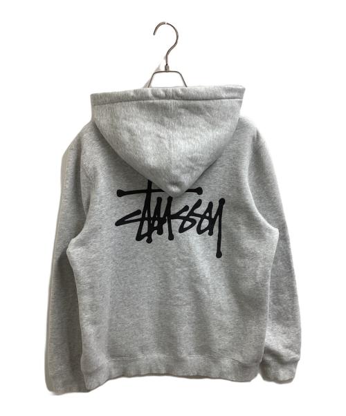 stussy（ステューシー）stussy (ステューシー) Basic Stussy Hoodie（ベーシックステゥーシーフーディー）/ Z4000SAS18 グレー サイズ:Sの古着・服飾アイテム