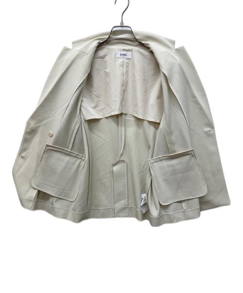 Snidel（スナイデル）Snidel (スナイデル) ダブルブレストテーラードジャケット ライトベージュの古着・服飾アイテム