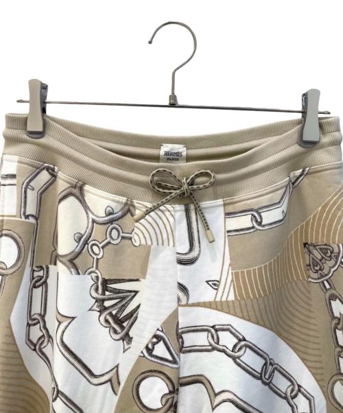 HERMES（エルメス）HERMES (エルメス) スウェットパンツ/Effet Kaleidoscope ベージュ サイズ:38の古着・服飾アイテム