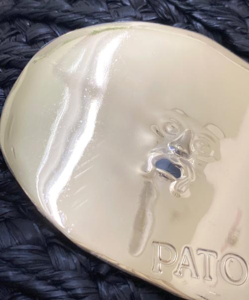 patou（パトゥ）patou (パトゥ) ラフィア アイコニック バケットバッグ ブラックの古着・服飾アイテム