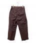 MARGARET HOWELL (マーガレットハウエル) MATT COTTON SILK POPLIN　マット コットン シルク ポプリン　パンツ ブラウン サイズ:１：5000円