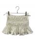 M me eme（エムミーエメ）の古着「Shirring frill bijou mini skirt」｜アイボリー