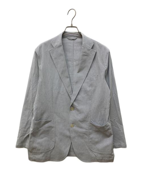 Paul Stuart（ポールスチュアート）Paul Stuart (ポールスチュアート) シアサッカーテーラードジャケット ブルー サイズ:48の古着・服飾アイテム