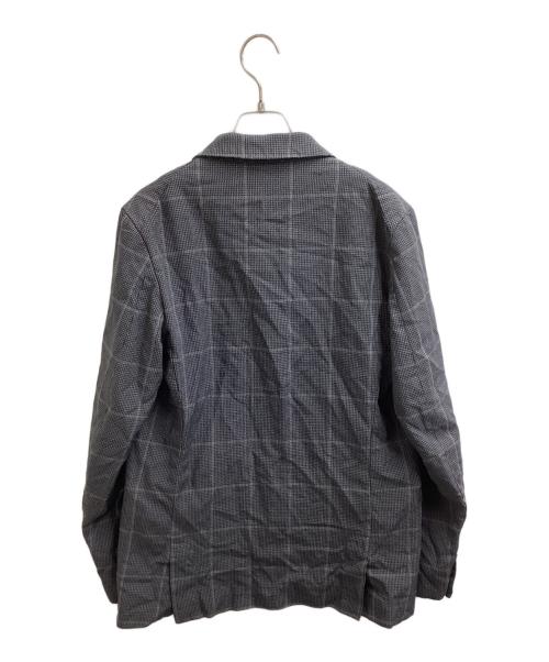 COMME des GARCONS HOMME DEUX（コムデギャルソン オム ドゥ）COMME des GARCONS HOMME DEUX (コムデギャルソン オム ドゥ) ポリ縮絨チェックジャケット / DI-J031 / AD2021 グレー サイズ:Sの古着・服飾アイテム