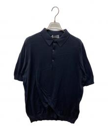 JOHN SMEDLEY（ジョンスメドレー）の古着「ADRIAN SHIRT SS」｜ネイビー
