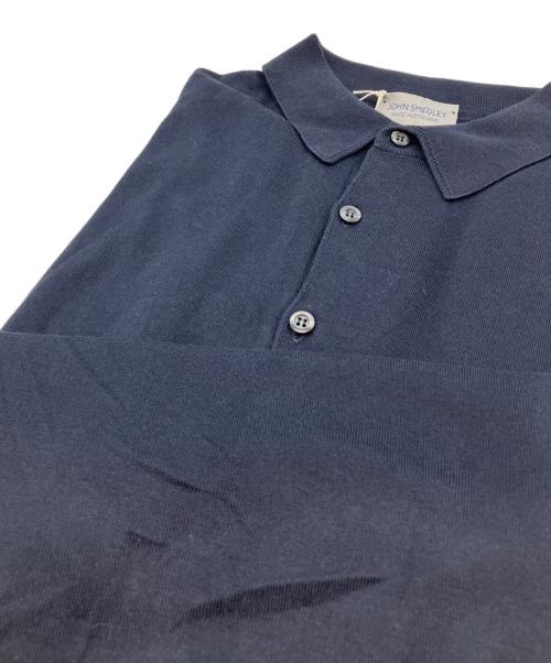 JOHN SMEDLEY（ジョンスメドレー）JOHN SMEDLEY (ジョンスメドレー) ADRIAN SHIRT SS ネイビー サイズ:XLの古着・服飾アイテム
