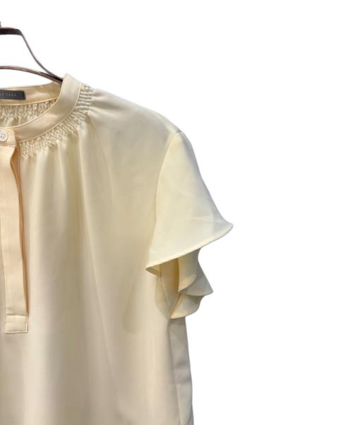 theory luxe（セオリーリュクス）theory luxe (セオリーリュクス) 26SS シャーリングネックフレンチスリーブブラウス イエロー サイズ:32の古着・服飾アイテム